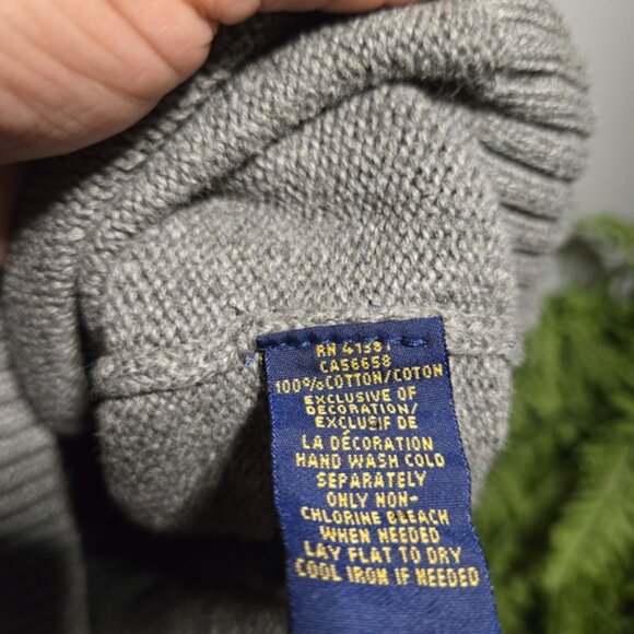 Polo by Ralph Lauren Gray Men's Button Sweater ~ Size XLarge - Picture 6 of 6